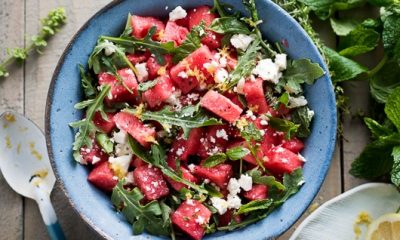 feta watermelon salad recipe w arugula 1