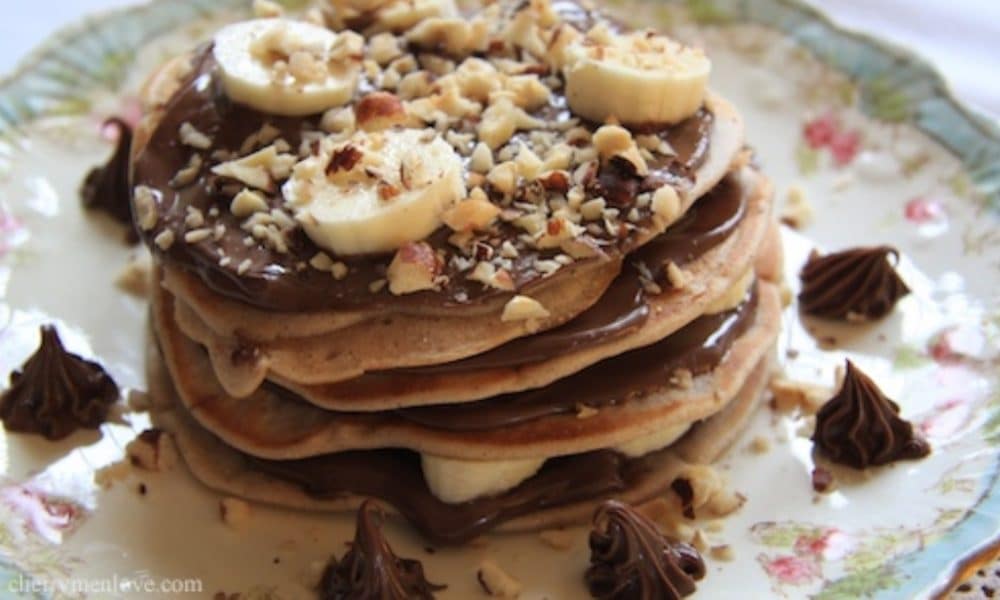 banana nutella pancakes 3