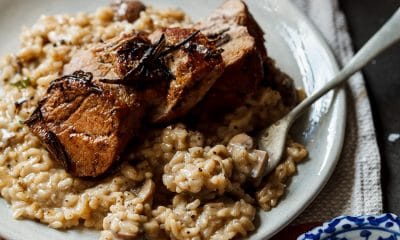 date night pork fillet with mushroom risotto 4