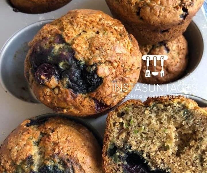 Ήρθε το πιο υγιεινό πρωινό ή σνακ! Muffins με κολοκύθι μπανάνα και blueberries