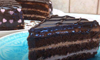 Θεϊκή τούρτα σοκολάτας με παντεσπάνι σοκολάτας "Πράγα"