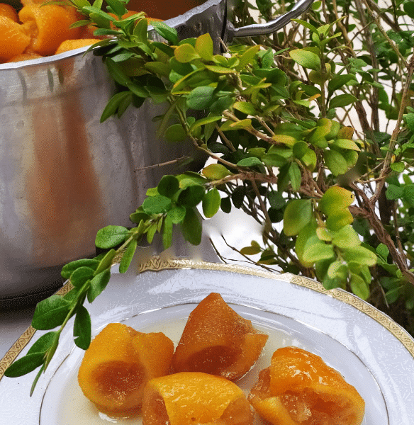 Ωραιότατο και πανεύκολο γλυκό του κουταλιού πορτοκάλι με τέλειο χρώμα και δέσιμο
