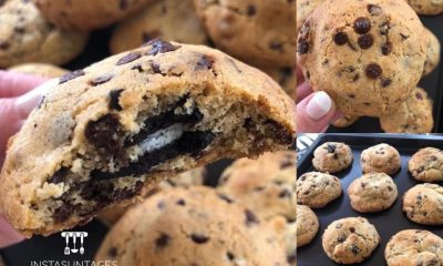 Oreo Cookies με σταγόνες σοκολάτας και μια έκπληξη στην μέση!